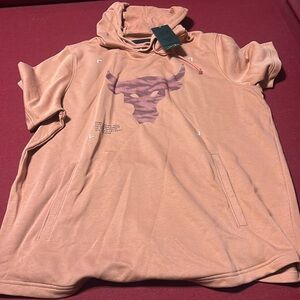 Under Armour project rock short sleeve hoodie